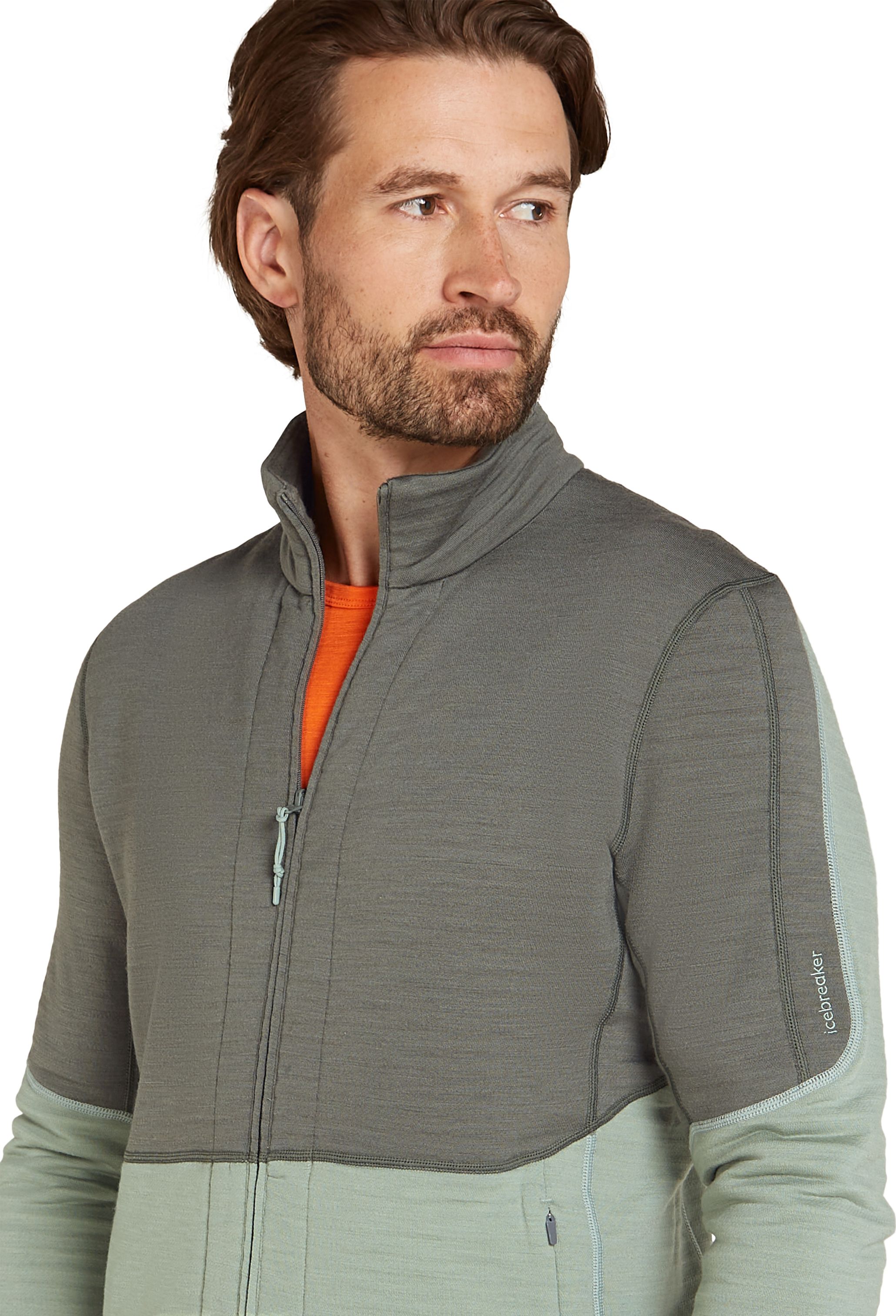 icebreaker REALFLEECE pullover S メトログレー Icebreaker Men's Merino 400 Realfleece Descender Longsleeve Zip